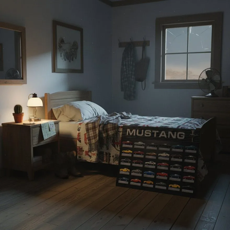 Mustang lineage poster — Bedroom Wall