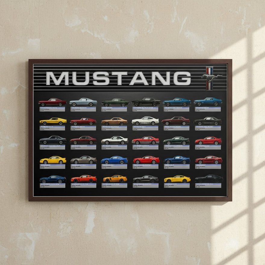 Mustang lineage poster — The Full Lineage