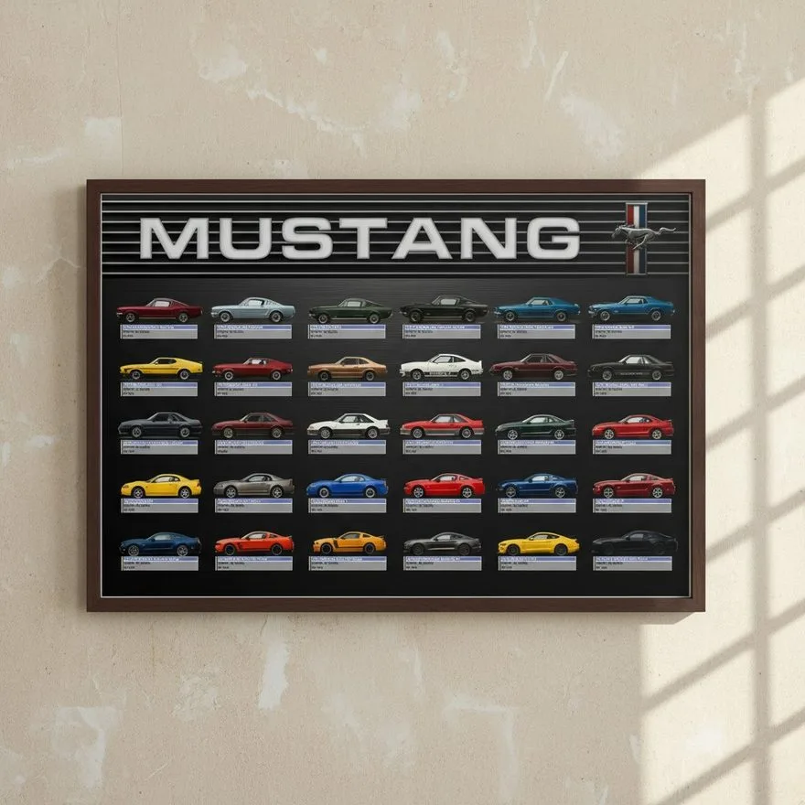 Mustang lineage poster — The Full Lineage