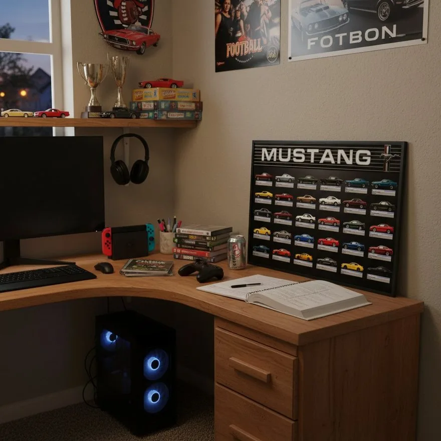 Mustang lineage poster — The Gamer’s Desk